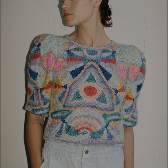 SEA New York Karli Crochet Sweater - Picture 2 of 8